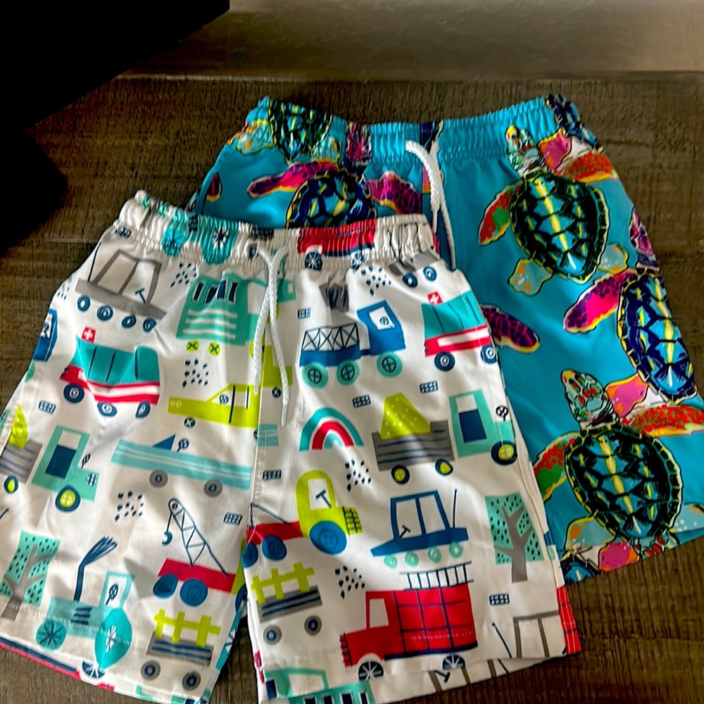 2 size 6 Millie & Maxx swim trunks.